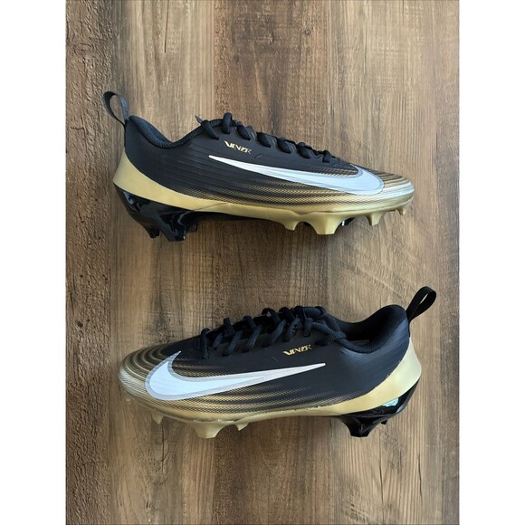 Nike Vapor Speed 3 Football Cleats Mens Size 8.5 Black Gold White FB3303-003 main image 6